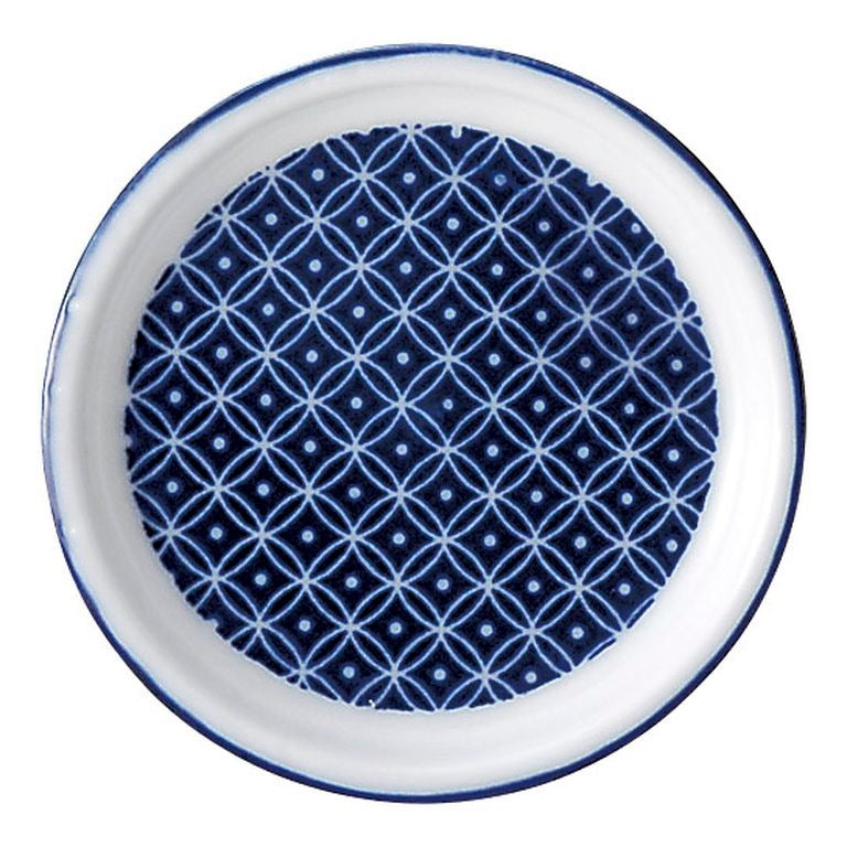 MINOYAKI “AI” Blue Small Plate 00153 KDN010