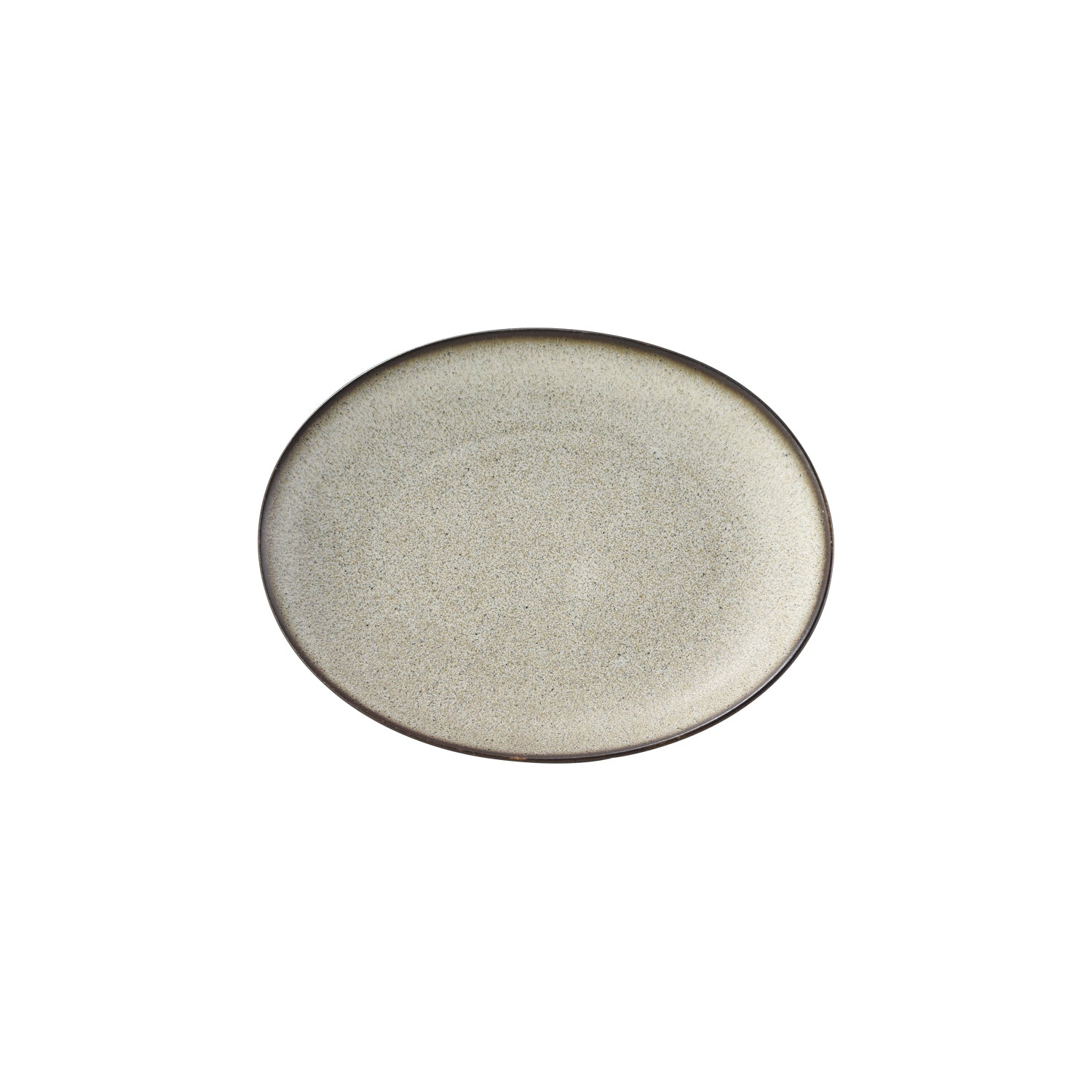 MINOYAKI Mat Colored Oval Plate 00146 MST117