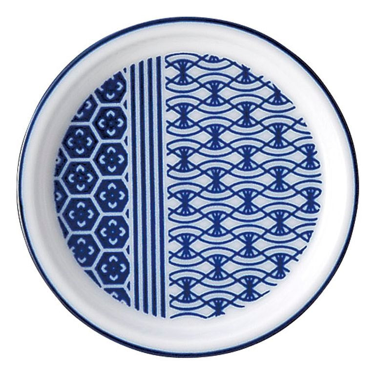 MINOYAKI “AI” Blue Small Plate 00153 KDN010