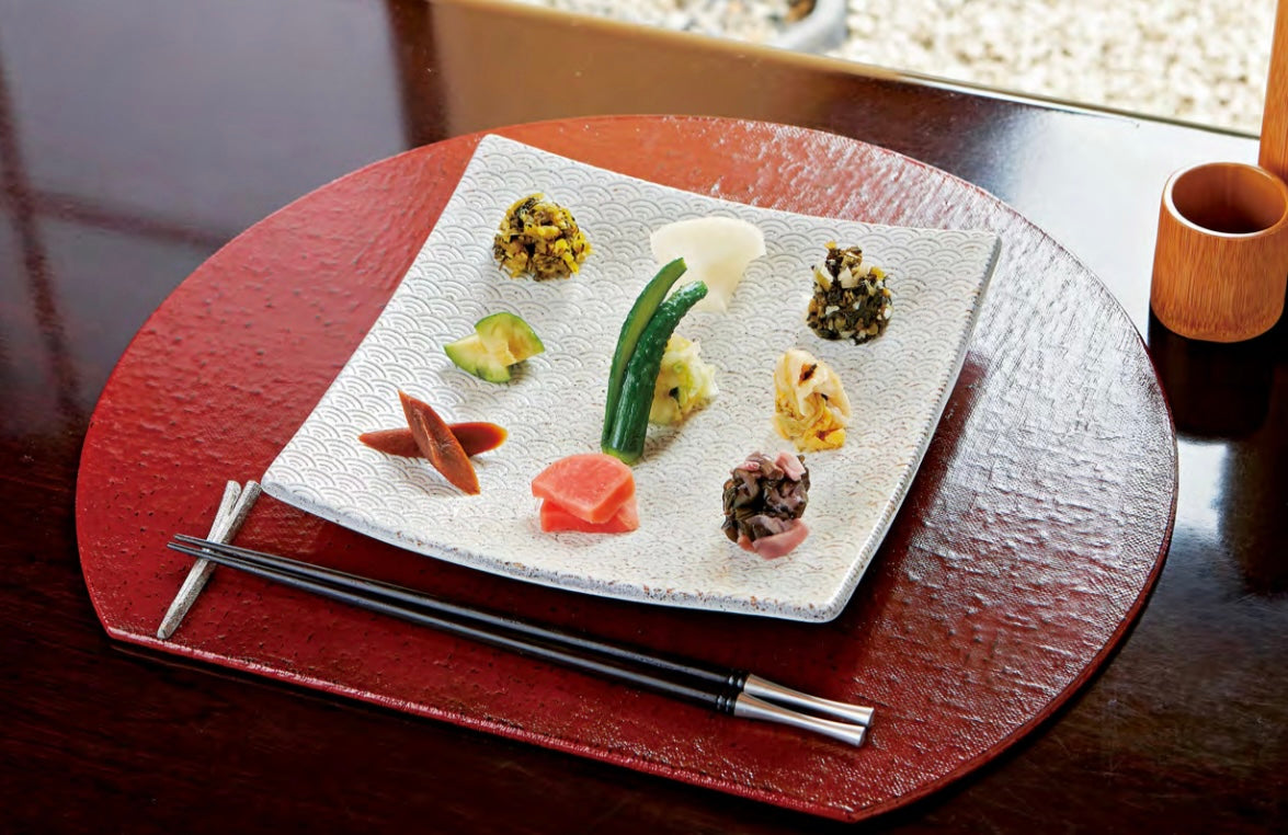 MINOYAKI “SEIGAIHA” Square Plate 00158 KDN064