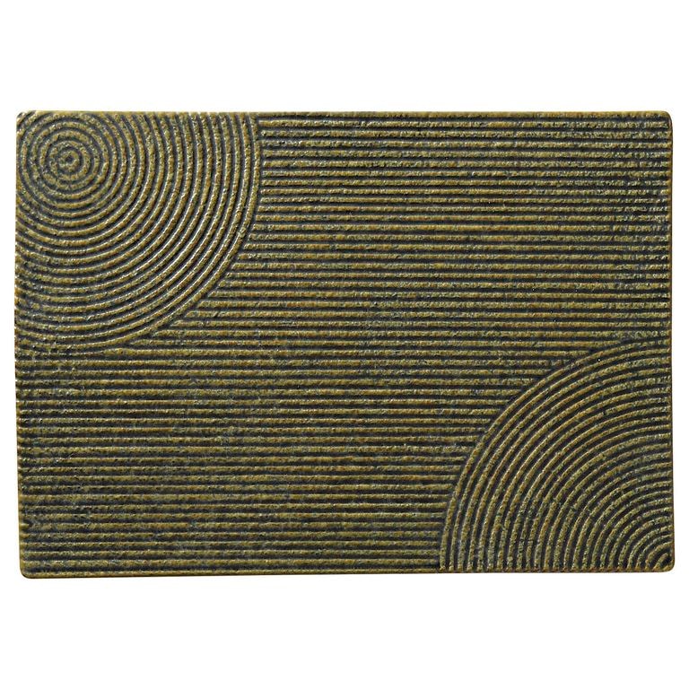 MINOYAKI “KARESANSUI” Rectangle Plate 28cm 00125 KDN013