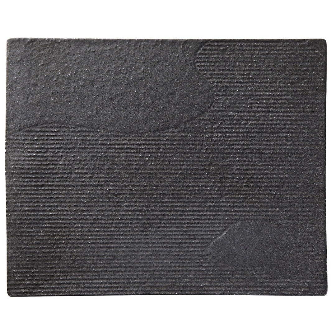 MINOYAKI “KARESANSUI” Rectangle Plate 33cm 00124 KDN013