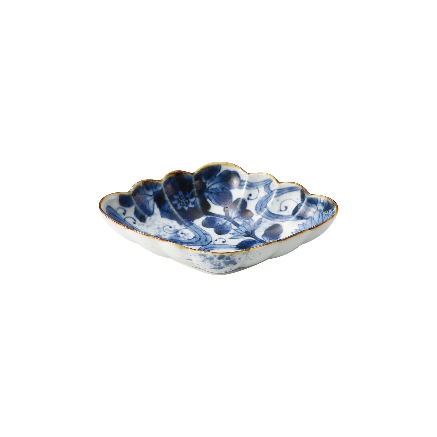 ARITAYAKI Rhombus Painted Plate 000045 MST039
