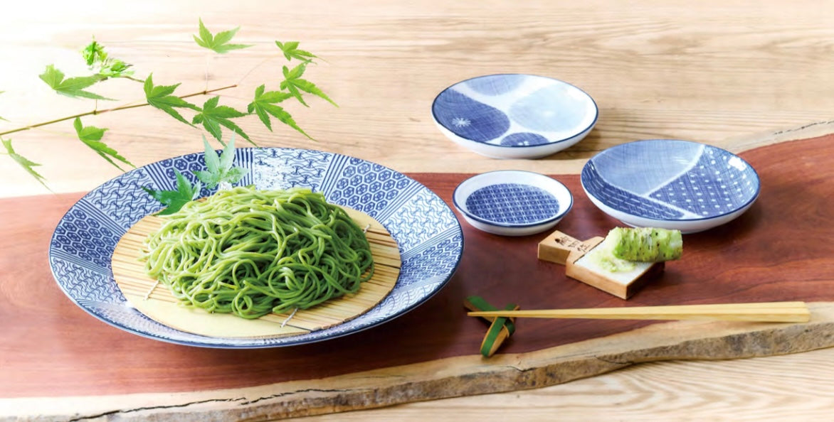 MINOYAKI “AI” Blue Round Plate 00151 KDN010