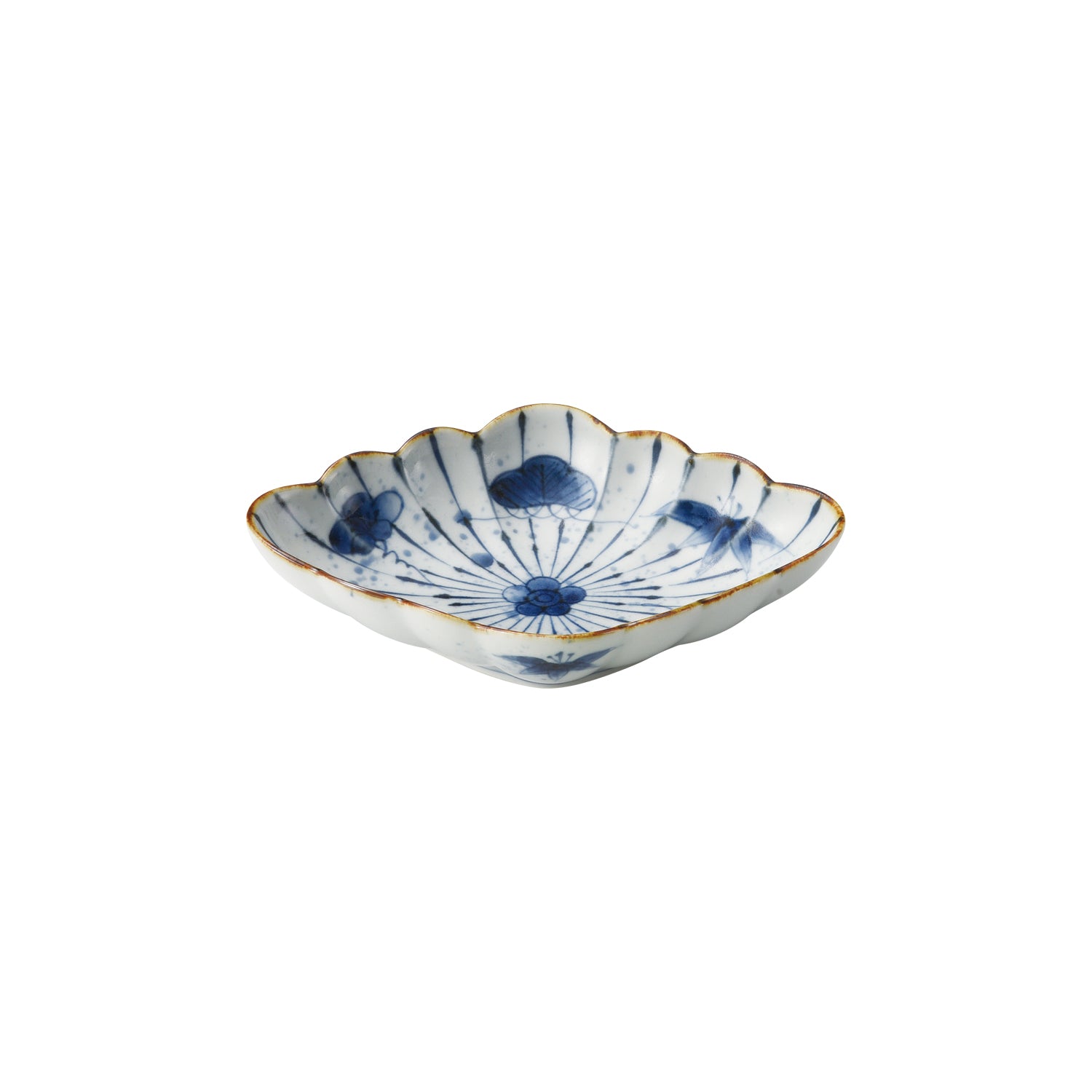 ARITAYAKI Rhombus Painted Plate 000045 MST039