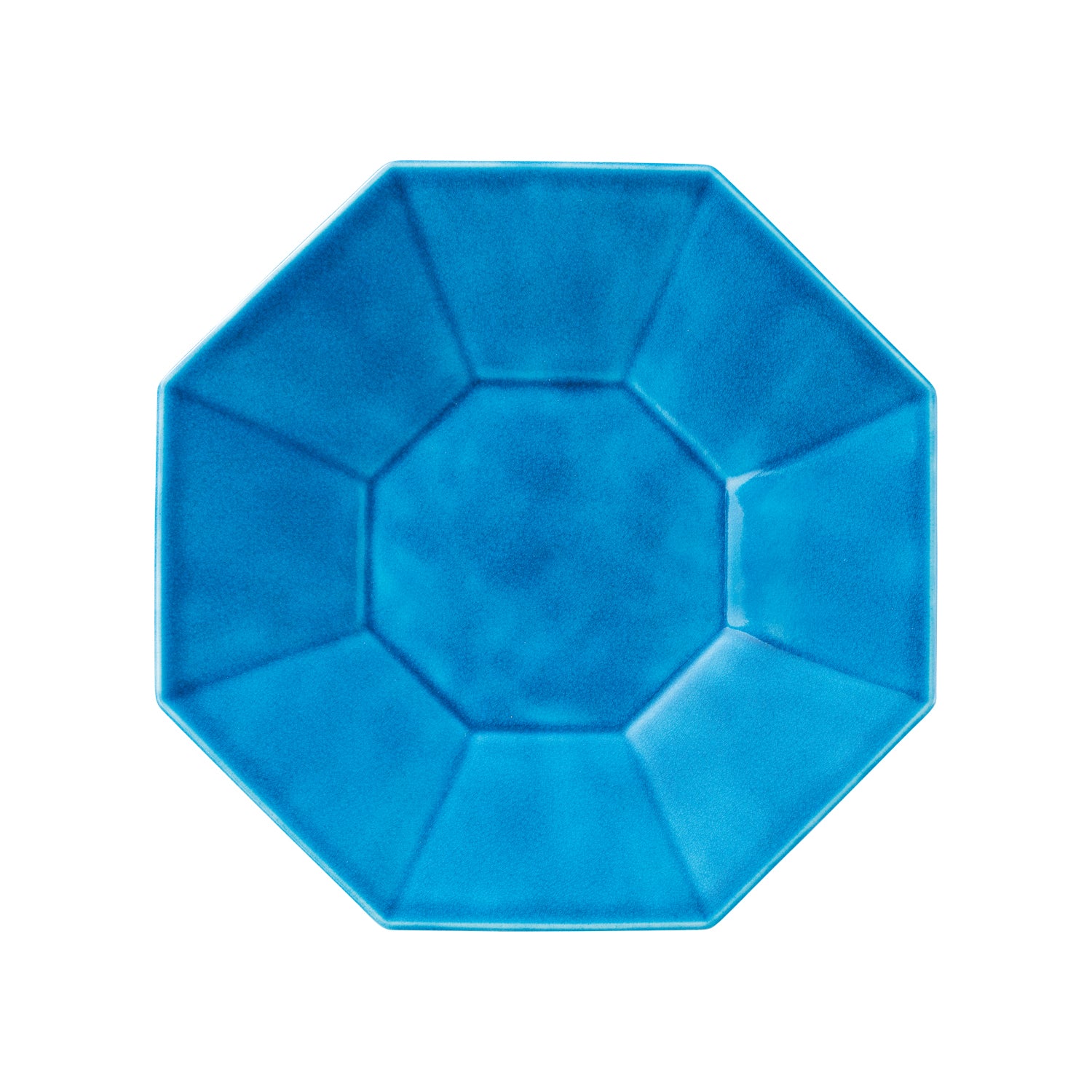 MINOYAKI Blue Octagon Plate 00050 MST076