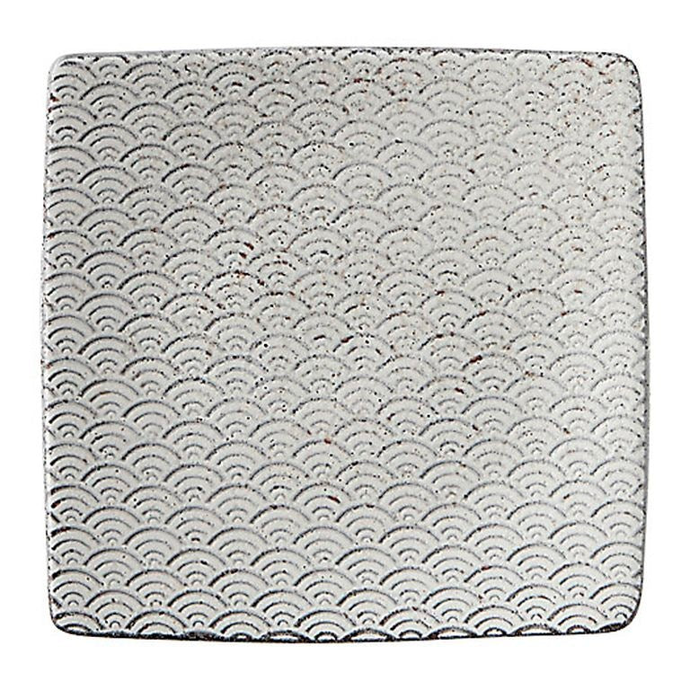 MINOYAKI “SEIGAIHA” Square Plate 00158 KDN064