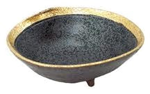 (強)黒ちらし渕金巻5.0片押浅鉢