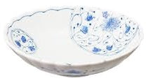 花伊万里楕円菊鉢