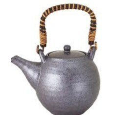 銀黒 土瓶(茶コシ付)