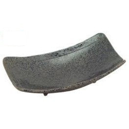 黒ちらし 6.0足付長角皿